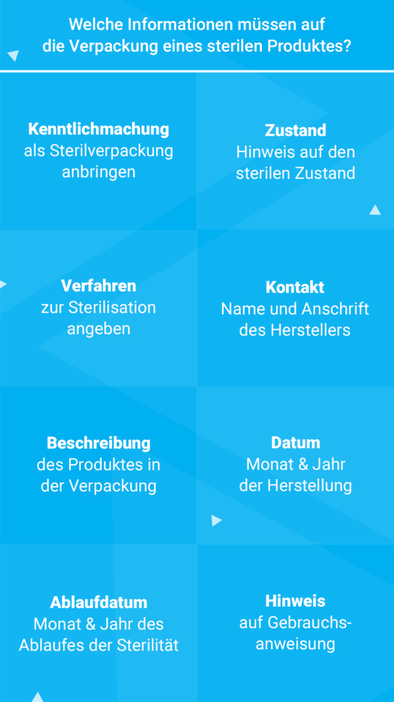 Verpackung von sterilen Medizinprodukten